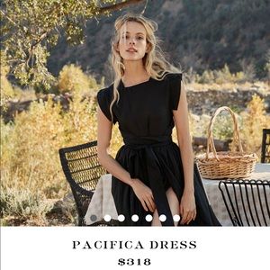 NWT Doen Pacifica Dress in Black. Size XL